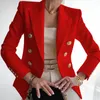 Женские костюмы пиджаки для женщин элегантная кнопка пальто сплошная деловая работа Lady Jacket Office Offeepear Blazers Slim Casual