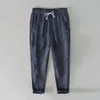 Calça s homens homens linho de algodão longa verão masculino de cintura alta calça de cordão casual homem praia usa calça pantalones hombre ropa