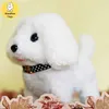 Animais elétricos/RC Puppy Puppy Electronic Interaction Toy Walking Barbecue Wagging Tail Puppy Childrens Christmas e Halloween Giftsl2404