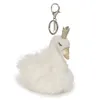 Mermaid Promocional Swan Keychain destacável Ornamentos de esquilo gordinho Chain Teddy Boutique Boutique Pleligh