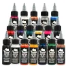 Supplies Ophir 12/18 Cores Tattoo temporário Pigmento de aerógrafo 30 ml/garrafa tintas para aerógrafo pigmento para cores de tinta corporal Ta053