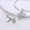 Charms Romantisch Paris Tower Plane Travel Beads Silver Color Dangle Charm Fit originele mula armband ketting hanger vrouwen diy sieraden