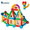 Blocs de jouets de décompression Romboss 78pcs Blocs de construction de bâtons magnétiques Toys for Kids Montessori Préscolaire Préscolaire Aimant de la construction de jouets Cadeaux 240412