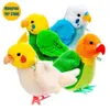 Burschengar Cockatiel Papagei Anime niedliche Plushie Blocker Bird Plüschspielzeug lebensee Tiere Simulation Stoffed Doll Kid 240401