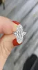 Luxury 100 925 Sterling Silver Oval Cut 4CT Simulato Diamond Wedding Engagement Women Women Rings Six Cuching Fine Jewelry WH3323313