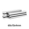 2/5/10/15/20 stcs 60x10x4mm Strong Block Search Magneet 60x10x4 Neodymium magnetplaat N35 Strip Permanente NDFEB -magneet 60x10x4