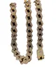 Iced out Miami Cuban Link Chain Mens Rose Gold Gold Charcle Colar Bracelet Moda Jóias Hip Hop9376939