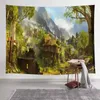 Tapices Simsant Summer Tapestry Forest Forest Floral Pared Room Baredi