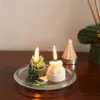 3d Mini Christmas Tree Silicone Moule d'aromathérapie à main