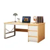 Rangement de bureau debout bureau de bureau Écriture de salon de travail d'angle pour étudier le stockage Luxury Schreibtisch Home Office Furniture Hy