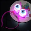 Alien Eyecy Bulping Led Hoop Hoop Lampeggiatura lampeggiante Halloween Crown Accendi Bande per capelli luminosi per feste di Natale Accessori per capelli