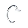 Nose Rings Studs Fashion Stainless Steel Horseshoe Fake Ring C Clip Lip Piercing Stud Hoop For Women Men Barbell Drop Delivery Je J Dh4Ev