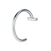 Anneaux de nez Studs Fashion en acier inoxydable Horseshoe fausse bague C Clip Clip Piercing Stud Hoop pour les femmes Men Barbell Drop Livrot JE J DH4EV