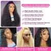 13x6 Curly Human Hair Wigs for Black Women Hoim Human 4x4 Water Wave Lace Fermeure Perre