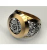 Eejart Edelstahl Freimaurer Ring für Männer Mason Symbol G Templermauerwerk Ringe1549591