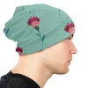 Boinas Folk Art Flower Unisex Summer Bon protetora solar Hat Teal Pink Red Floral Watercolor