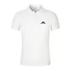 Sommermänner Golfhemd J Linindeberg Golf Trikot lässig Kurzarm atmungsaktiven hochwertigen Herren Polo T-Shirt Top 240412