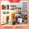 Storage Bottles 460-1500ml Food Container Transparent Kitchen Sealed Tank Large Moisture-Proof Dried Fruit Tea Noodle Organizers