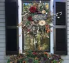 Decorative Flowers Wreaths Fall Wreath Year Round Front Door Pendant Realistic Garland Home Holiday Decoration A17016845