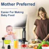 Blender Wancle 1000W Immersion Hand Blender 4 i 1 kraftfull pinnblenderblandare 16 hastigheter justerbar för proteinskakningar vispad grädde