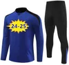 2023 2024 2025 Pedri Tracksuit Camisetas de Soccer Training Suit Gavi 23/24/25 Half Zip Lewandowski Men and Kids.