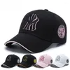 Ball Caps Lettres de mode broderie Baseball Femmes Men 2024 Visors extérieurs d'été Chapeau de coton en coton réglable unisexe