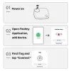 トラッカーBluetooth GPSトラッカーAntilost for Air Tagの交換用Appleを介して、カードウォレットバイクキーファインダーMFIスマートITAGを見つけるために私を見つけます
