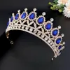 Necklace Earrings Set Crown Crowns For Women Bridal Tiara Wedding Kit Jewelry Bride Tiaras Rhinestones Suits