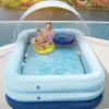 Accessoires 305 cm/210 cm grote afneembare zwembaden voor familie 3 lagen automatisch outeerbaar zwembad voor kinderen Ocean Ball PVC Bath Kids