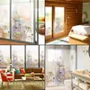 Window Stickers Daisy Pattern Frosted Privacy Film Stained Glass Shower Door