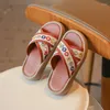 Slipper 2024 Summer Kids National Cool Slippers для девочек, Китай, одно слово в китайском стиле, милые маленькие девочки, богемный