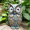 Owl Solar Light Resin Decor decorazioni da giardino durevole Solar Ornament Tartle Owl Scala Scultura per decorazione da giardino all'aperto