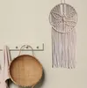 1 st macrame muur hangend libel tapijt, muur kunstdecor handgemaakte geweven boho ornament muurhanger voor kantoorslaapkamer apartmannen