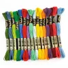 Polyester borduurdraad 8 meter 12 sticks Cross Stitch draad handgemaakte accessoires borduurwerkdraad DMC kleurserie