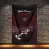 Alfa Romeo Racing Flag Polyester Digital Printing F1 Banner For Decoration