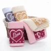 Serviette T099A 2024 Mariage absorbant à eau Petit cadeau de coeur Copton Home Home Hair Face avec `` Love ''