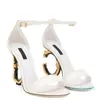 Topp lyx Keira Sandals Shoes Carbon Gladiator Sandalias Party Wedding EU35-43