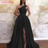 Casual Dresses LKF 2024 Elegant Evening Dress Sexy Split Shoulder Sleeve Off Back Waist Fashion Party Long Women's Wholesale