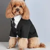 Boy Dog Clothes Wedding Suet Male Abbigliamento per animali domestici smoking Pomeranian barbone bichon schnauzer pug bulldog francese costume di abbigliamento 240412 240412