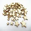 100-500 mini stelle in legno fette di stelle in legno a dimensioni miste Craften blanken pezzi di legno natalizio per il matrimonio di navigazione Scrapbook fai da te artigianato per feste