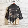 Suéteres masculinos Kimono Kimono tradicional ropa tsuru camisa de la calle femenina samurai hao li hombres yukata cárdigan