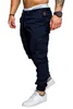 Mens Casual Fashion Laçage pantalon de sport élastique Pantalon d'entrejambe 240412