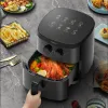 Fryers KONKA Air Fryer 5L Household Oilfree Electric Fryer Low Fat Low Oil Wearresistant Non Sticky and Easy To Clean KKZG5012W