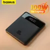 Baseus 100W Power Bank 20000MAHタイプC PD高速充電パワーバンクポータブル外部バッテリー充電器ケーブル付きノートブック用