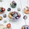 Figurines décoratives 100g / sac (8 à 12pcs) Pierre polie naturel 15 mm-25 mm Reiki Set Chakra Gemra Gemstone Bulk Assorté Yoga dégringal