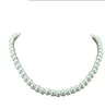 Классическое элегантное белое жемчужное ожерелье диаметром 75 мм для женщин, мужчин, девочки, подростки, свадебные банкетные ожерелья Trend7003048