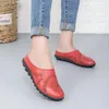 Casual Buty Flats Letse oryginalne skórzane kapcie poślizgną