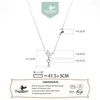 Pendants Women 925 Solid Sterling Silver Romantic Butterfly Necklace For Lady Girls Birthday Gift Fine S925 Jewelry