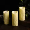 3456 stukken afstandsbediening Flameless Moving Wick Led Pillar Candles Battery Candle met flikkerende vlam voor Home Party Decor 240412