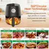 Fryers LISM Mini Small Air Fryer, Compact 2 Quart Air Fryer Temp/Time Dial Control with Air Fryer Cookbook & 50pcs Paper Liner